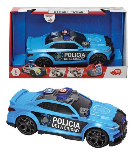 Auto Policia Caba Luz Sonidos Dickie Toys Gat 8376tap