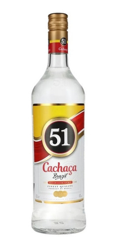 Licor De Caña Cachaca 51 Brazil 40% Alc 965ml