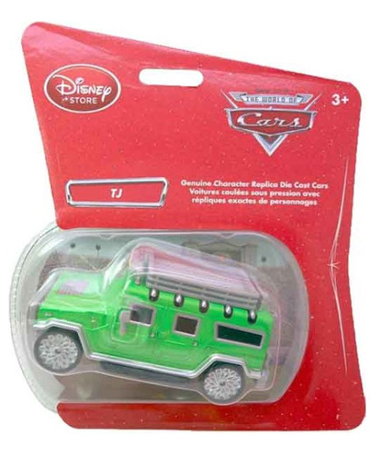 Disney Store Die Cast Disney Pixar Cars Tj Green Jeep