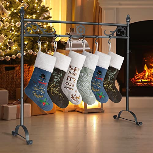 Colgador Para Calcetines De Navidad Senneny Con 10 Ganchos