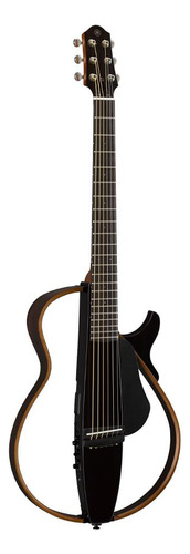 Violão Elétrico Nylon Yamaha Slg200s Translucent Black Material Do Diapasão Pau-rosa Orientação Da Mão Destro