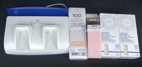 Kit Depilación Cera Roll On Calentador Doble