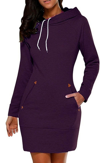 Talla Grande Vestido Hoodie Dama Envío Inmediato | Envío gratis