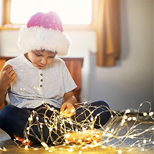 Luces De Alambre Decoracion Navideña Blanco Calido 100 Leds