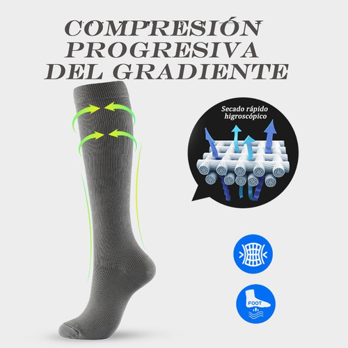 Medias Calcetas Compresión Alivia Varices Y Circulación 8pcs