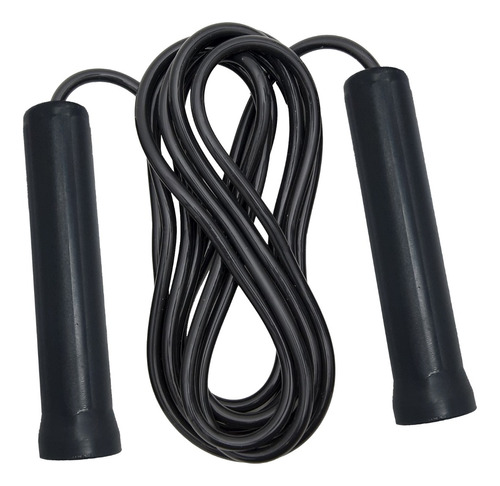 Speed Rope Soga Saltar Pvc Ecnomica Funcional Entrenamiento Color Negro