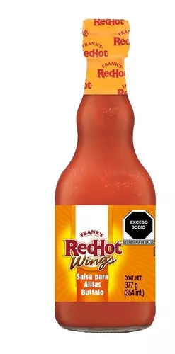 Salsa Frank´s Red Hot Wings Alitas 385gr Redhot