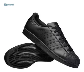 Tenis adidas Concha Superstar Negro En Caja 26.5#