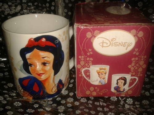 Tazas Princesas Disney De Porcelanas Nuevas Pack 2