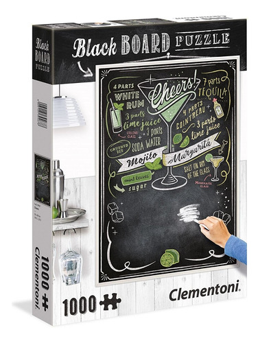 Clementoni Puzzle Pizarra Black Board Cod.39467 1000 Piezas