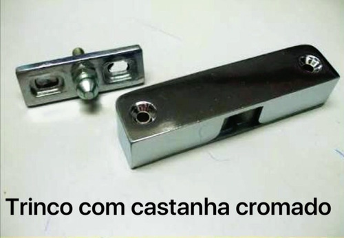 12trinco Com Castanha Metálico Cromado P/ Balcão/geladeiras
