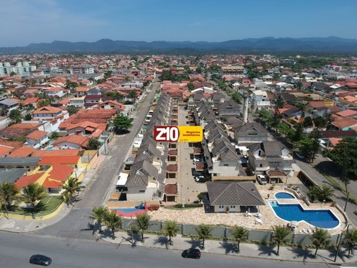 Imagem 2 de 15 de Villaggio Terrazza - Peruíbe- Tripex Em Condomínio Fechado De Frente Para O Mar - Ac 156 M²-4 Dorms, Ampla Sala, Cozinha Americana, 4wc, 2 Vgs. - Ca09504 - 69566306
