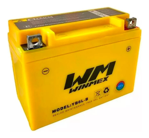 Bateria De Gel Para Vento Lithium 2.0 Express 150 Yb6l-b