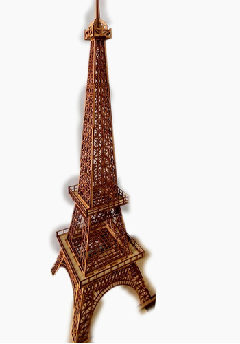 Imagen 1 de 4 de Torre Eifel Paris 1mt Alta En Mdf 2.5 Mm Corte Laser Madera
