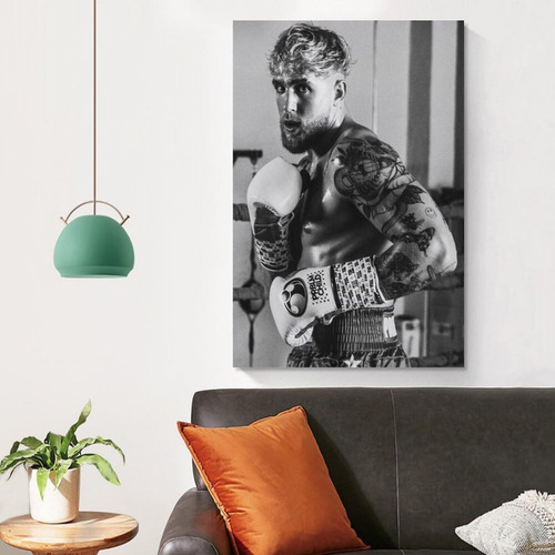 Wrestle Boxing Jake Paul Grapple Poster 1 Canvas Wall Art
