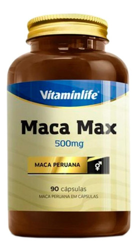 Imagem 1 de 1 de Maca Peruana 90 Caps 500mg - Vitaminlife
