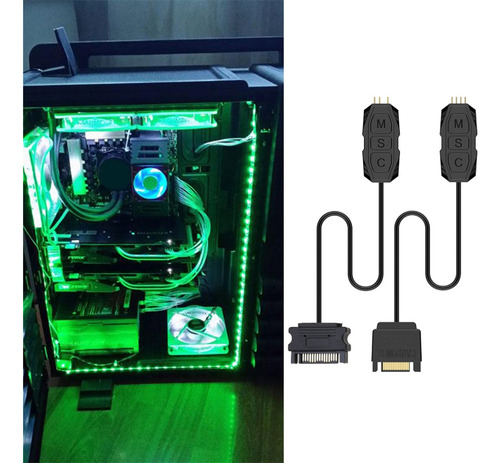 Cabo Controlador (argb), Pc 5v 12v A, Cpu Para Estojo, Venti