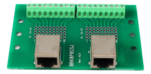 Placa De Terminales De Tornillo Con Conector Ethernet Rj45 B