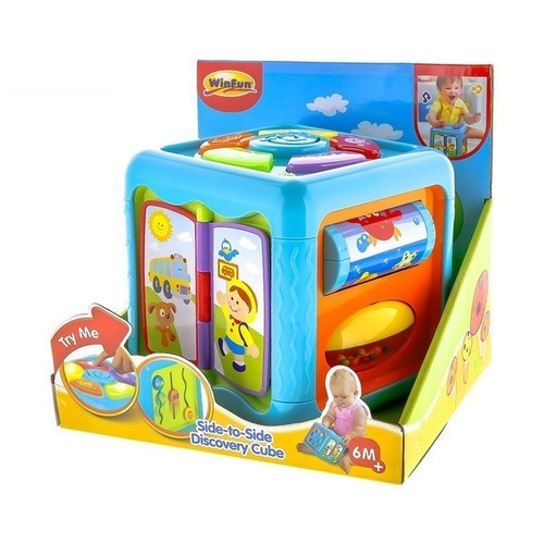 Imagen 3 de 7 de Cubo Musical Para Bebes Luz Y Sonido Winfun Mundo Manias
