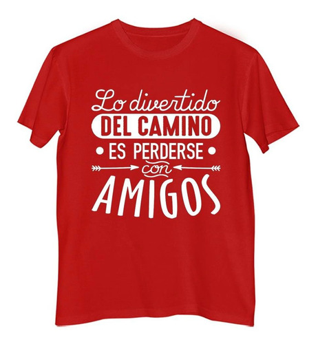 Remera Niño Color Frase Lo Divertido Es Perderse Con Amigos