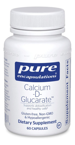 Calcio-d-glucarato Pure Encapsulations 60 Cápsulas