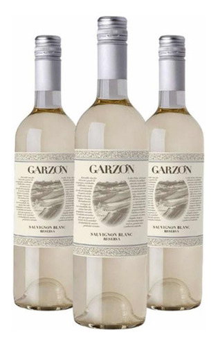 Vinho Garzon Reserva Sauvignon Blanc 750 Ml Kit Com 03 Un