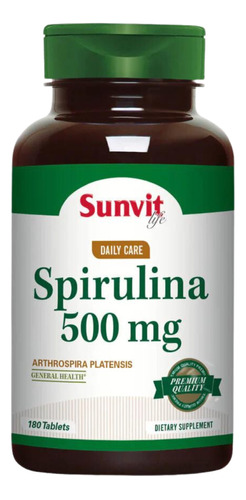 Spirulina Sunvit Life 180 Tabletas 500 Mg