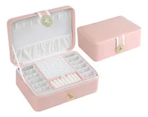 Comprar Joyero Organizador Tipo Cofre Con Seguro Joyas