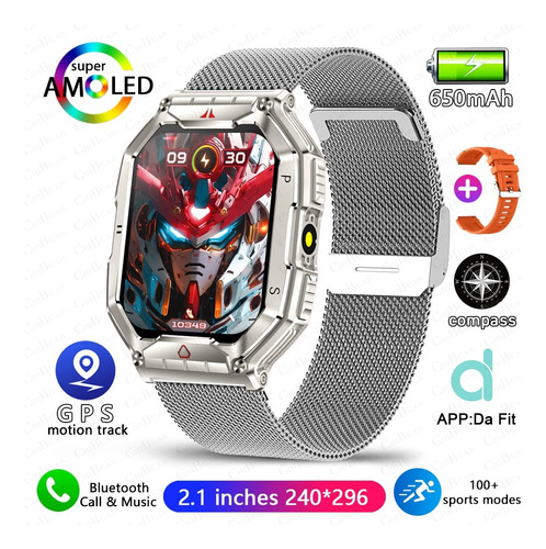 Reloj Inteligente Hombre Smartwatch 2.1'' Llamada Bluetooth