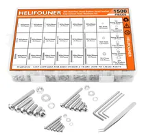 Comprar Kit Surtido 1500 Piezas Tornillos Tuercas Arandelas Inox 304