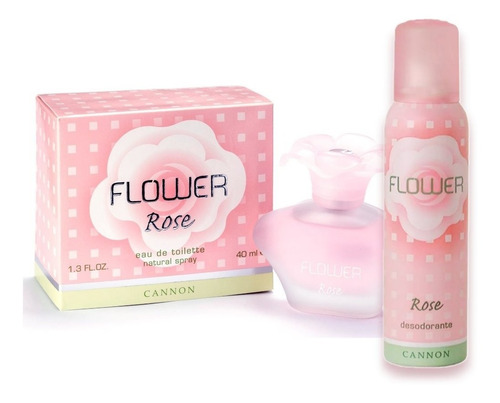 Perfume Mujer Flower Rose Eau De Toilette 40ml + Desodorante