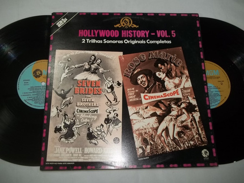 Lp Vinil - Hollywood History Vol. 5 - 2 Trilhas Sonoras