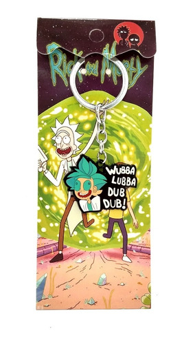 Rick And Morty Llavero Metálico