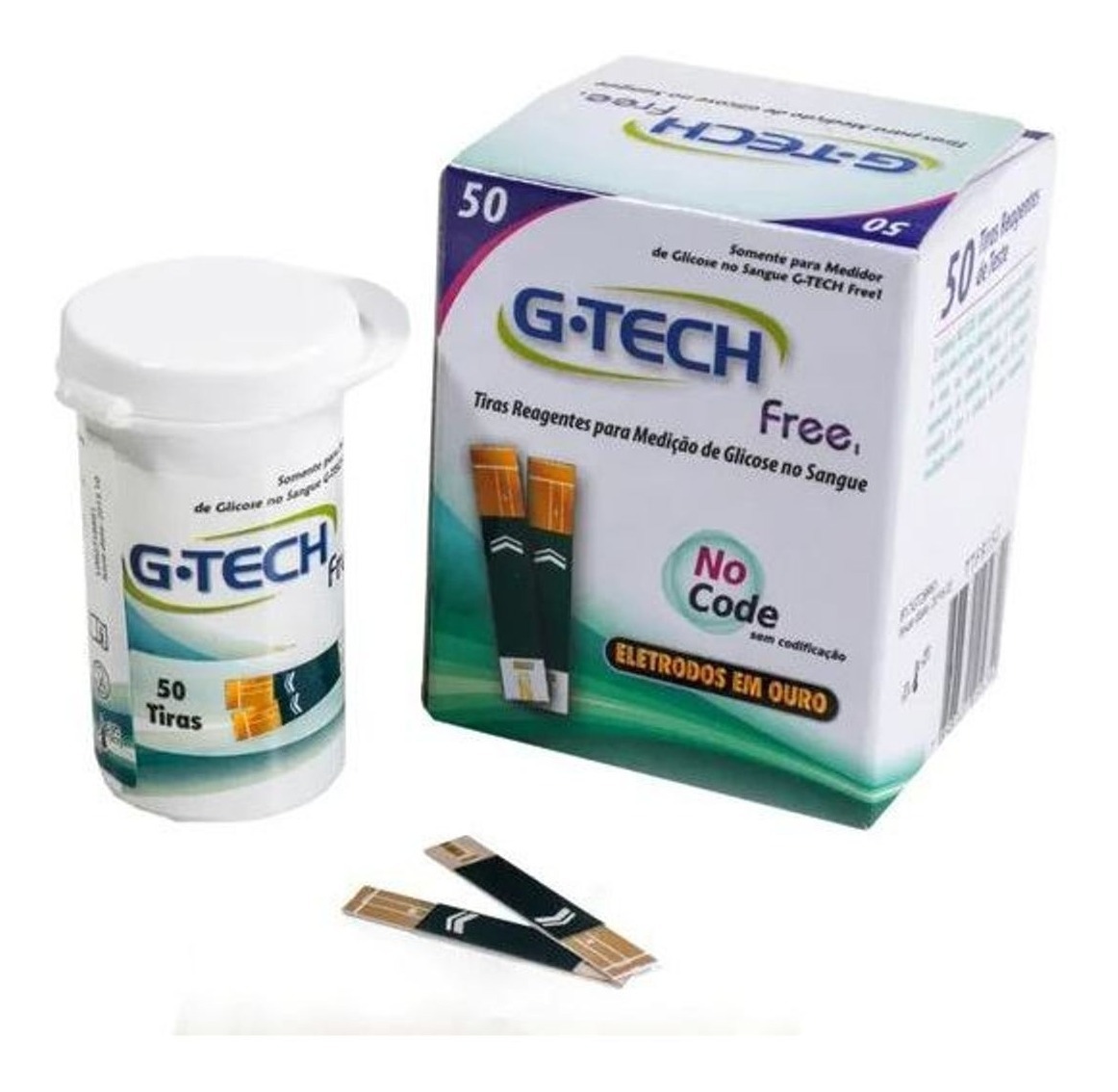 Tiras Teste Glicemia Farmácia Popular Tiras De Teste Glicemia P/ G-tech Free 50 Tiras | Mercado Livre