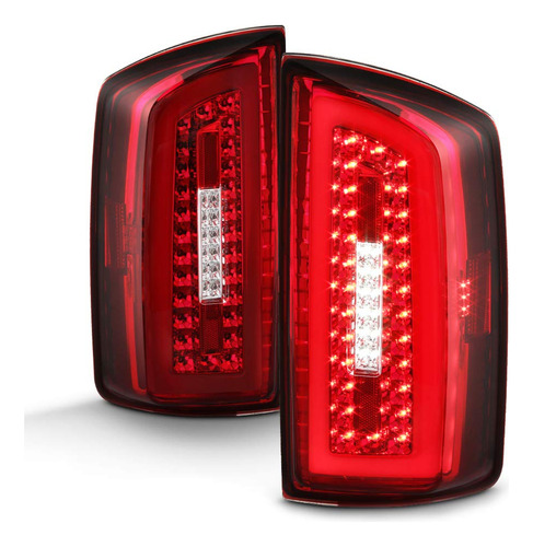 Para Dodge Ram Pickup Truck Tubo Lente Roja Led Freno Lado