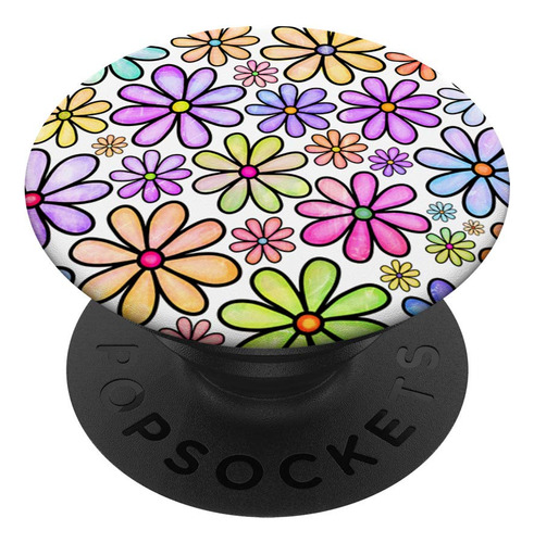 Floral Daisy Jar Verano Lindo Patron Estetico Popsockets