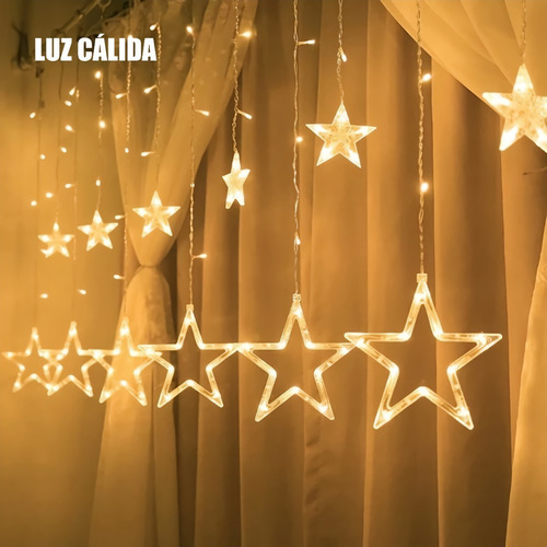 Imagen 2 de 8 de Extensión Tipo Cortina De Luces De Navideñas Con Motivos