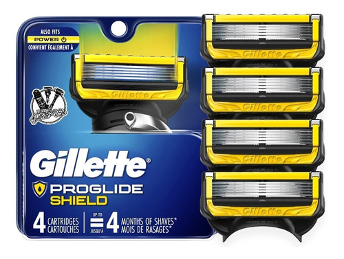 Repuesto Gillette Fusion Proglide Shield Pack 4 Unidades