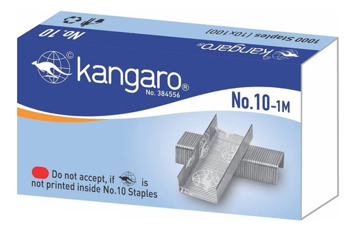 Broches Nro 10 Kangaro Ganchitos P/ Abrochadora X 20 Cajas