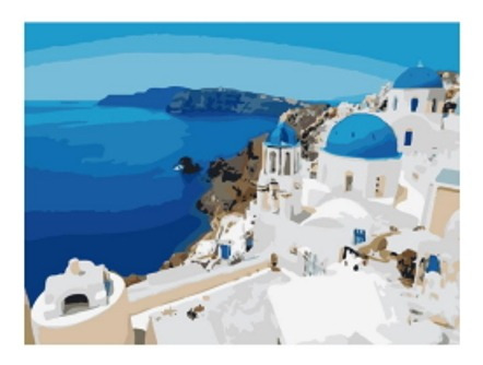 Pintura Numerada Santorini