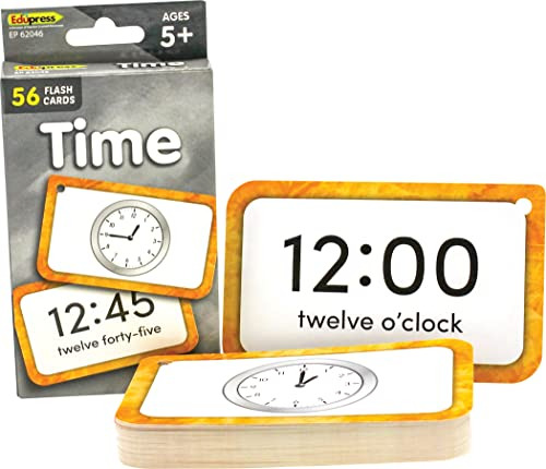 Teacher Created Resources Time Flash Cards (ep62046) 3-1/8 