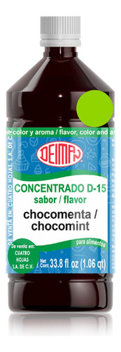 Concentrado Saborizante Chocomenta D-15 Deiman 1 L.