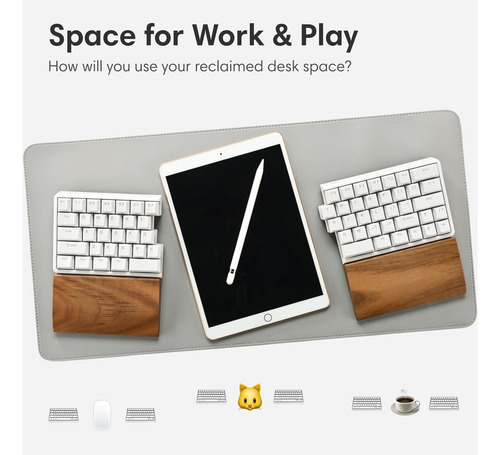 Wireless Ergonomic Split Mechanical Keyboard - Linear, Ho...