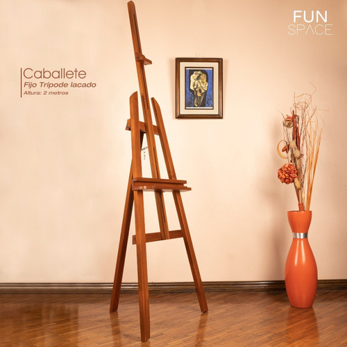 Imagen 2 de 3 de Caballetes De Madera Y Aluminio Para Pintar