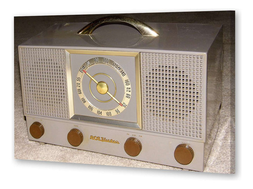 Cuadro 60x90cm Cuadro Decorativo Radio Vintage Clasico P1