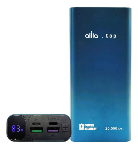 Bateria Externa Power Bank Carga Rapida 20.000mah 66w