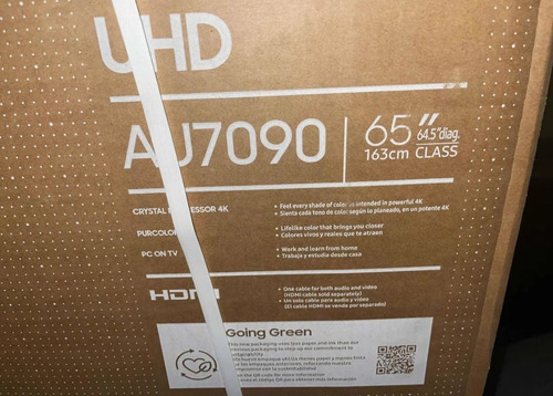Imagen 3 de 4 de Televisor Samsung 65 Pulgadas Smart Tv Crystal Uhd 4k Nuevo