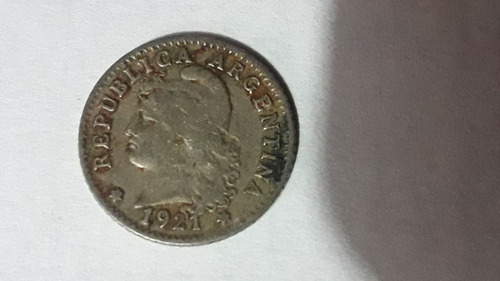 Moneda Argentina 5 Centavos, 1921  Cat 075