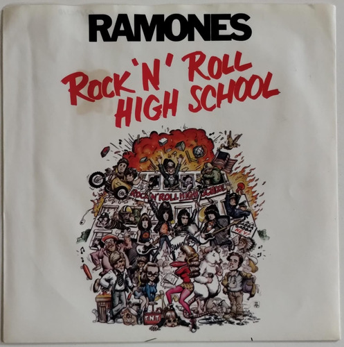 Ramones Rock 'n' Roll High School Simple 7 Ps Usa 1979