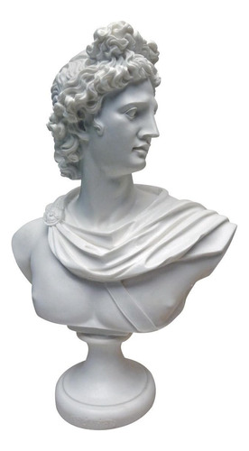 Diseño Toscano Apolo Belvedere Busto Estatua 12 Pulgadas Enc